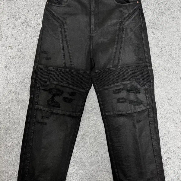 [BUNJANG] Pioneers Waxed Biker Pants / 파이오니어스 왁스드 바이커 팬츠