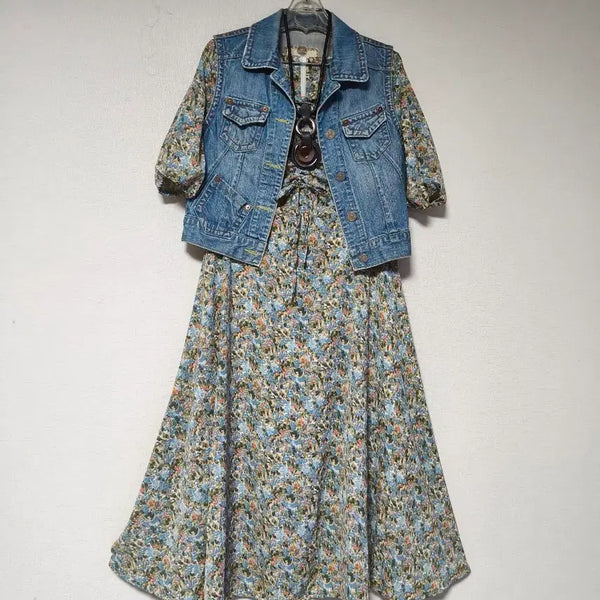[BUNJANG] GP GEE GEE Floral Maxi Dress / (새제품)지피지기 플로럴 맥시 원피스