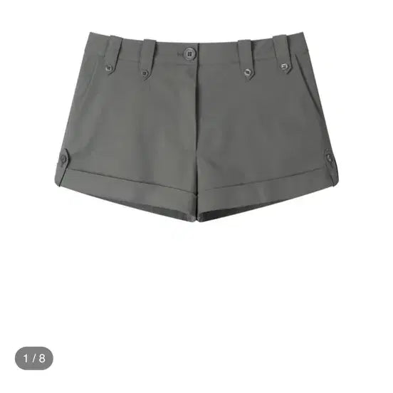 [BUNJANG] Earthjigu Button Slacks Shorts Gray / Earthjigu button slacks shorts 1