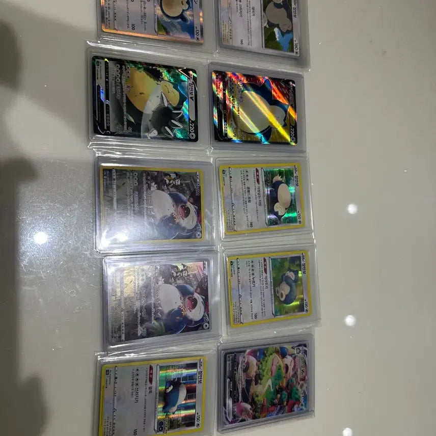 [BUNJANG] Pokemon Snorlax Rare Card Bundle Set (10 Cards) / 포켓몬 카드 잠만보 레어 카드 10장 일괄