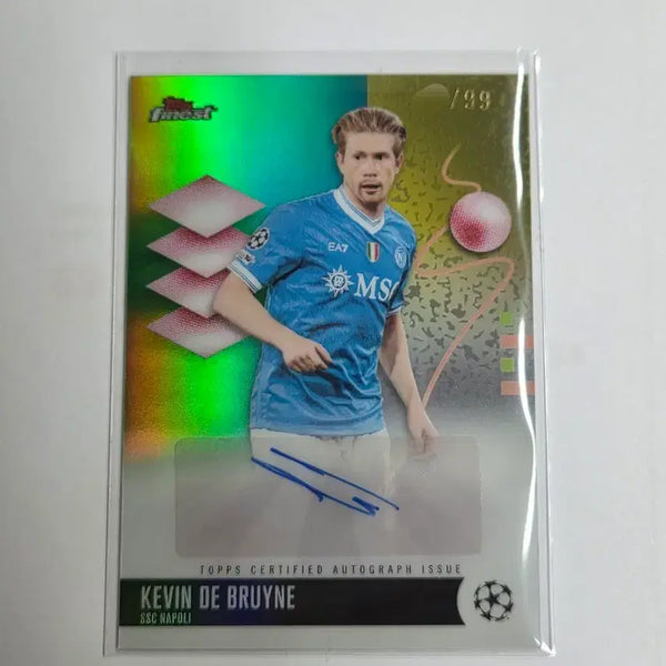 [BUNJANG] Topps Finest Kevin De Bruyne /99 Limited Auto / 탑스 파이니스트 케빈 더브라위너 /99 한정 오토