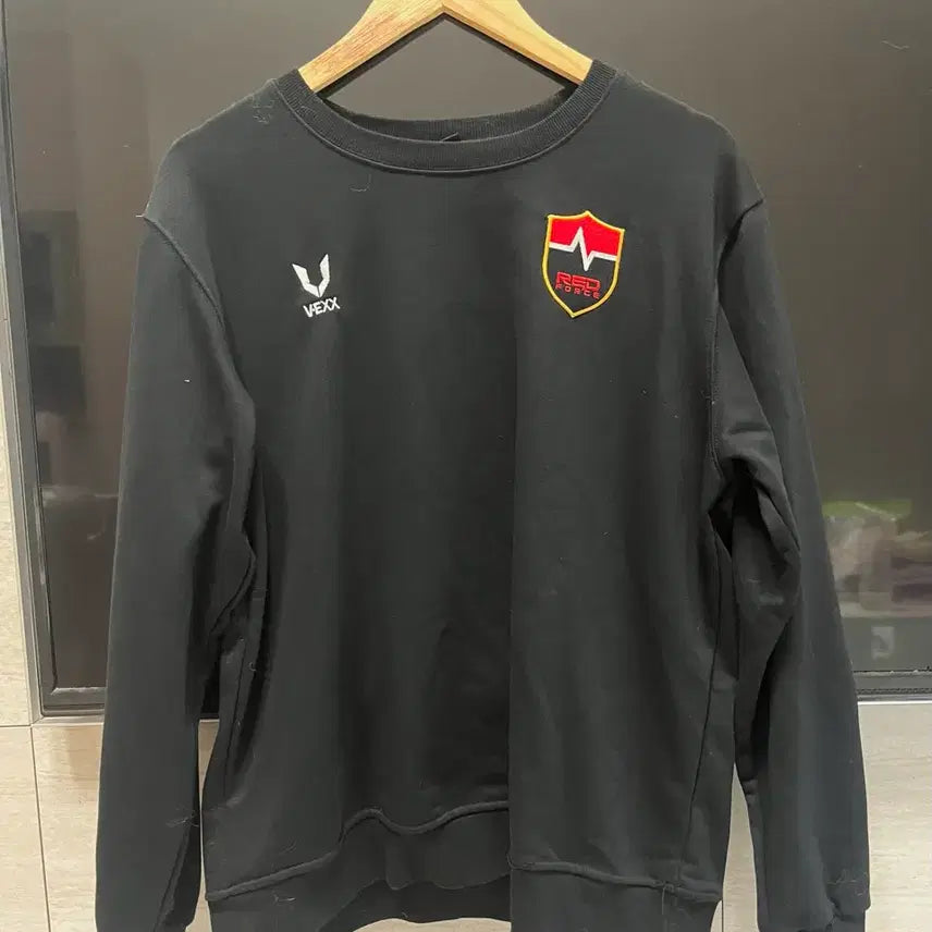 [BUNJANG] Nongshim Red Force Black Sweatshirt Size 100 / 농심 레드포스 맨투맨 블랙 판매