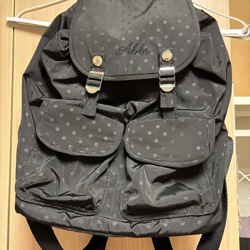 [BUNJANG] Aevrare Mini Backpack Dot Black / 아브르 미니 백팩 블랙 도트