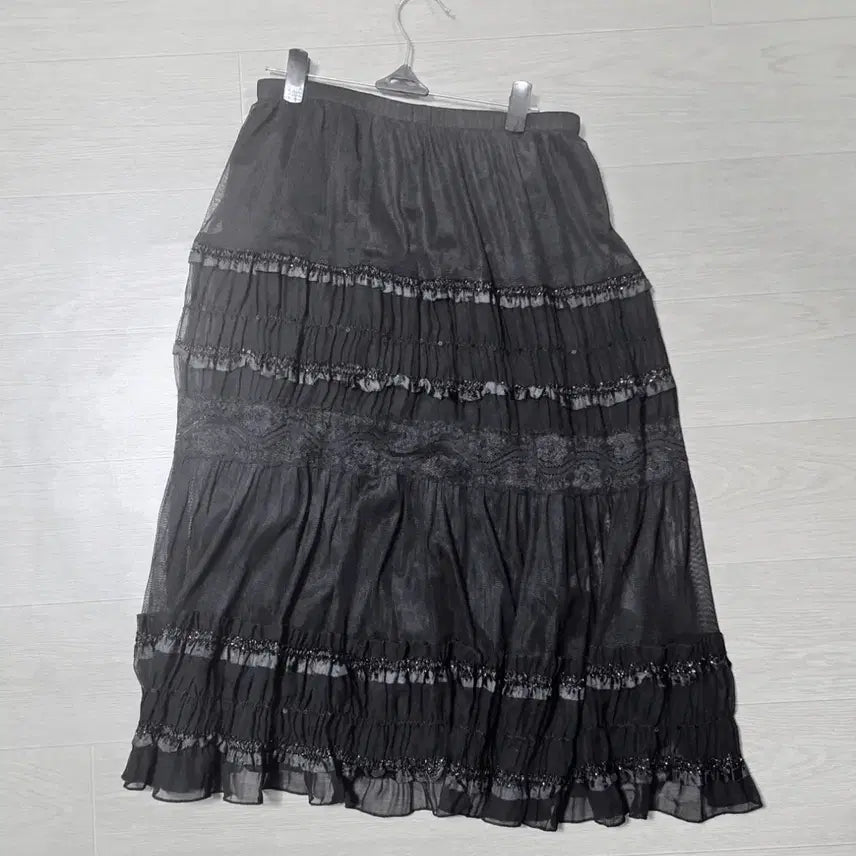 [BUNJANG] Gothic Floral Skirt / [고딕] 공겜 여주깔 양지뢰 플로럴 스커트