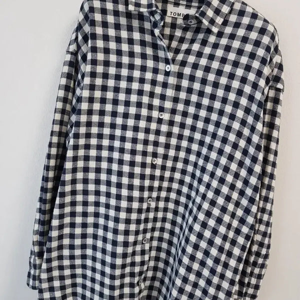 [BUNJANG] Tomboy Women's Checkered Shirt / 톰보이 정품 여성체크셔츠