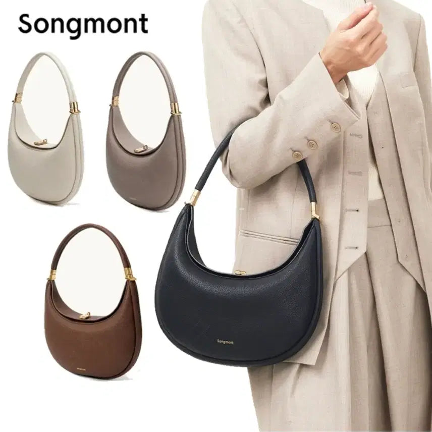 [BUNJANG] Songmont Luna Hobo Bag Black / 송몬트 루나 호보백(새상품)