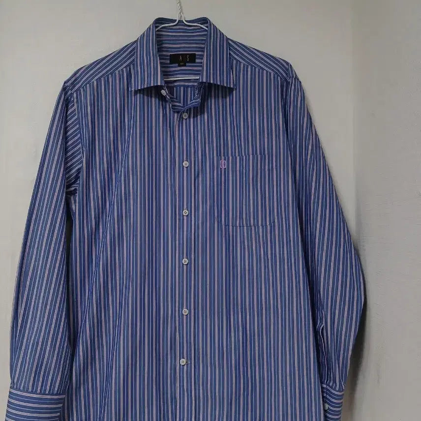 [BUNJANG] Daks Men's Blue Stripe Shirt 100 / 닥스 스트라이프 셔츠 남성 셔츠 100