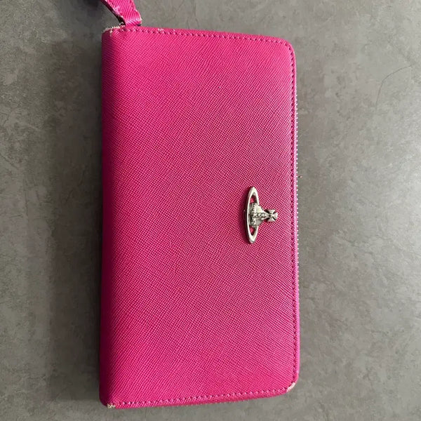 [BUNJANG] Vivienne Westwood Long Wallet Pink / 비비안웨스트우드 장지갑 핑크
