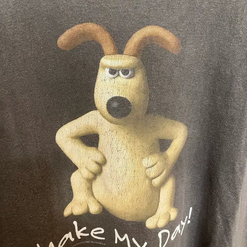 [BUNJANG] Wallace & Gromit 90s Vintage T-Shirt / 90년대 월레스와 그로밋 빈티지 티셔츠