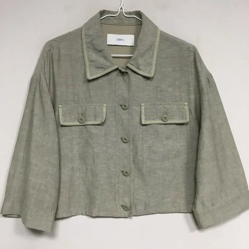 [BUNJANG] DEWL 23 Linen Crop Jacket Size 55 / 23 DEWL 듀엘 린넨 크롭 자켓 55