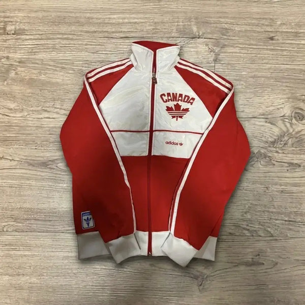 [BUNJANG] Adidas Canada Vintage Track Top Jersey Size M / 아디다스 캐나다 저지 트랙탑 빈티지 95 M