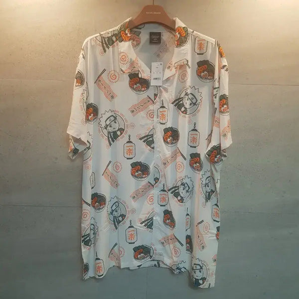 [BUNJANG] Naruto Ramen Pattern Shirt XXL / 나루토. 정품! 라멘 패턴 셔츠.