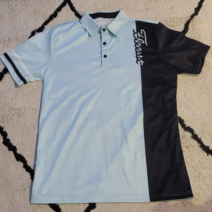 [BUNJANG] Titleist Short Sleeve Polo Shirt Blue/Black Size 95 / 타이틀리스트 반팔 카라티 블루/블랙 95