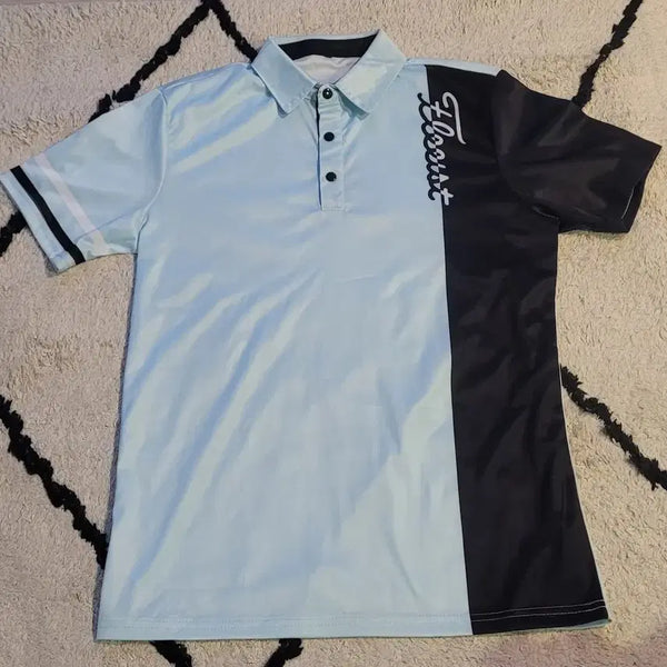 [BUNJANG] Titleist Short Sleeve Polo Shirt Blue/Black Size 95 / 타이틀리스트 반팔 카라티 블루/블랙 95
