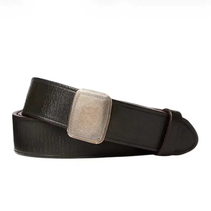 [BUNJANG] RRL Leather Belt Black 30 / 더블알엘 레더 벨트 RRL 블랙 30