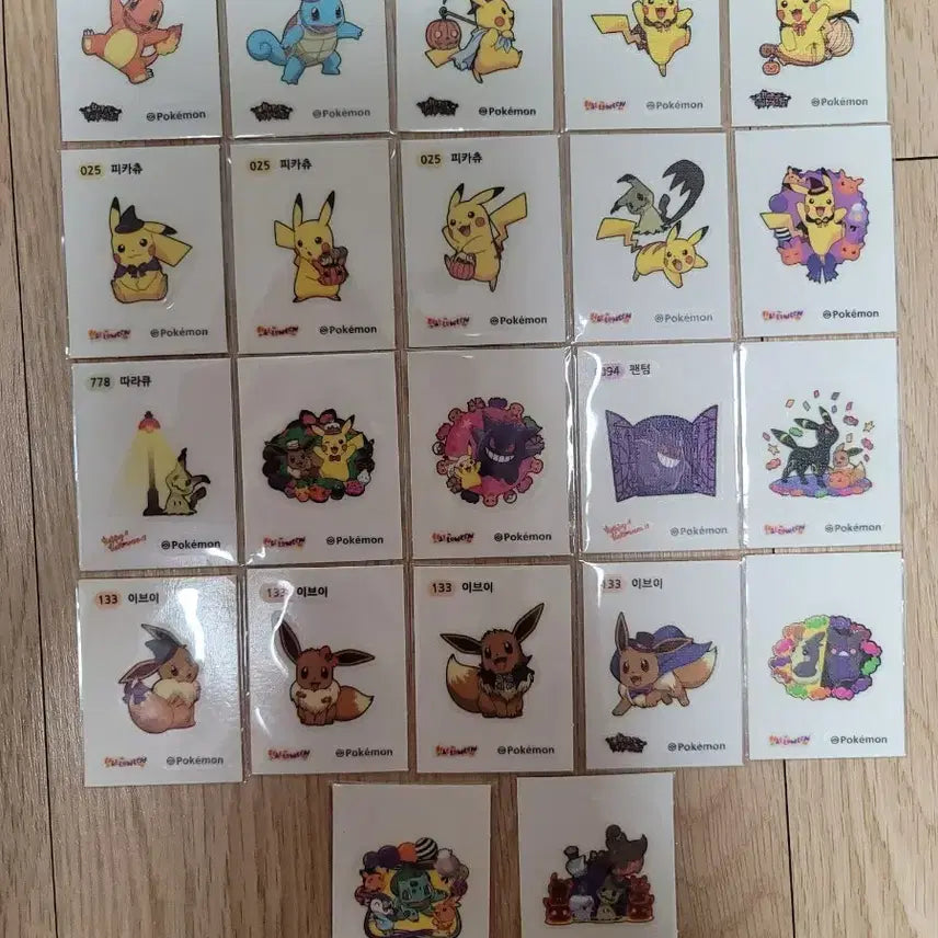 [BUNJANG] Pokemon Halloween Sticker Set / 포켓몬 할로윈 띠부띠부씰 팝니다