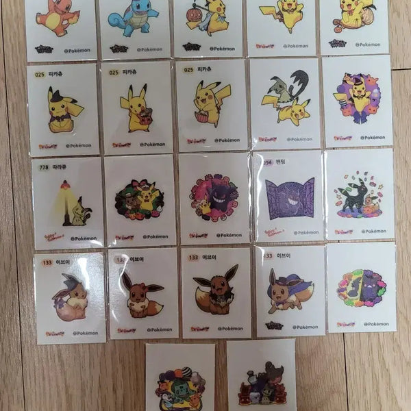 [BUNJANG] Pokemon Halloween Sticker Set / 포켓몬 할로윈 띠부띠부씰 팝니다