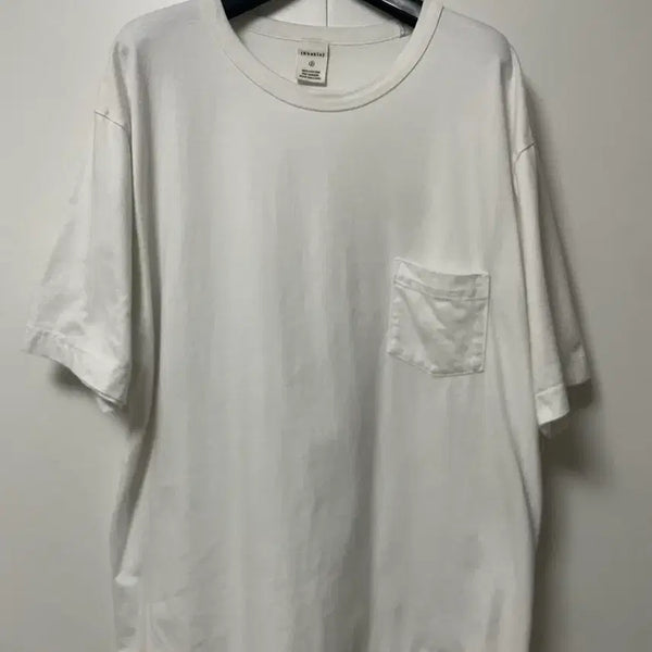 [BUNJANG] Cakys One Pocket T-Shirt White / [카키스 원포켓 반팔티 / 화이트]