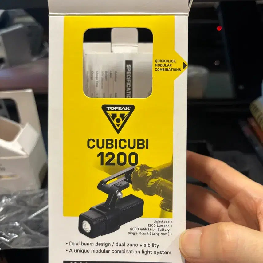 [BUNJANG] Topeak CubiCube 1200 Bicycle Light / 토픽 큐빅큐비 1200 자전거 라이트(새제품)