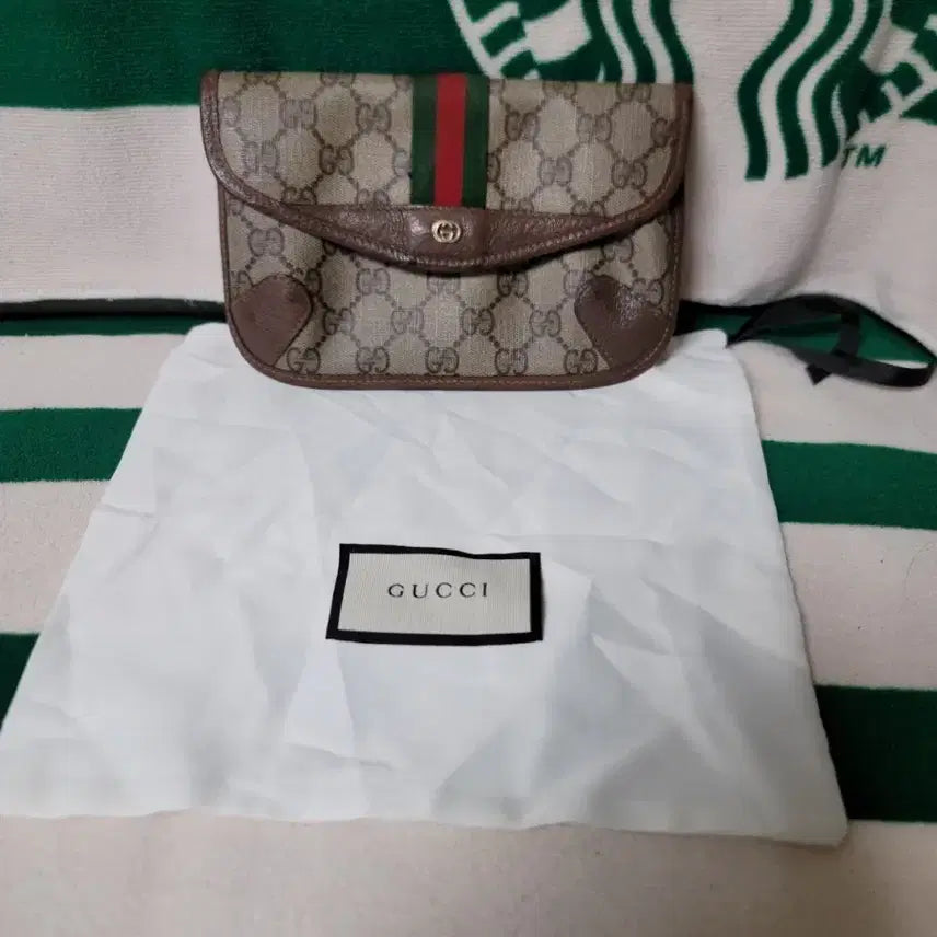[BUNJANG] Gucci GG Supreme Pouch / 정품)구찌 GG 수프림 파우치