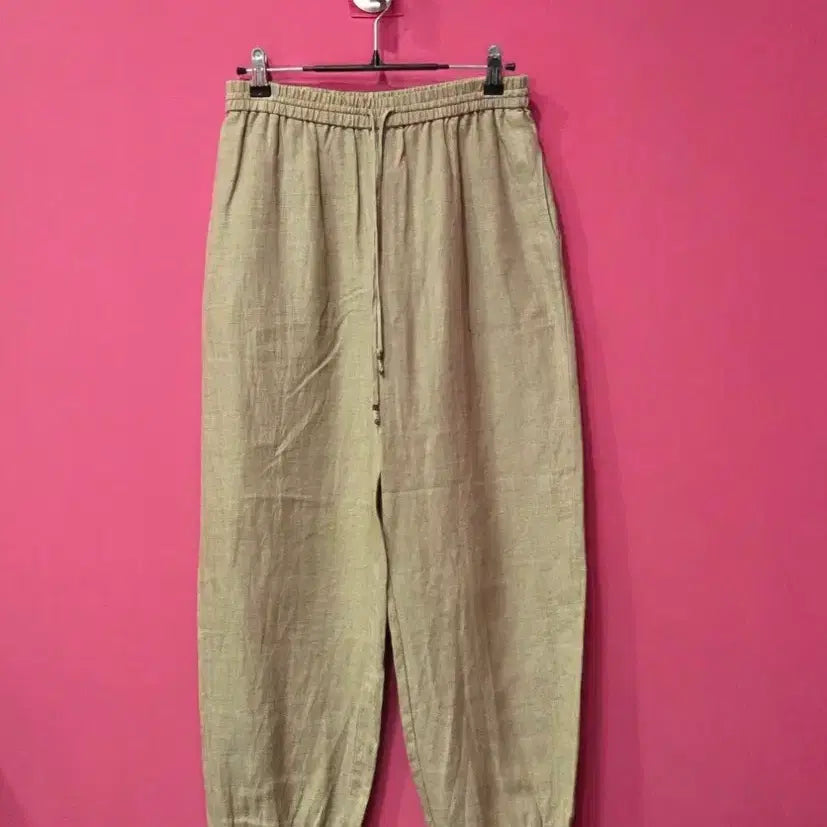 [BUNJANG] AILO Women's Linen Jogger Pants / 아일로 여성 린넨 밴딩 조거 팬츠 p469
