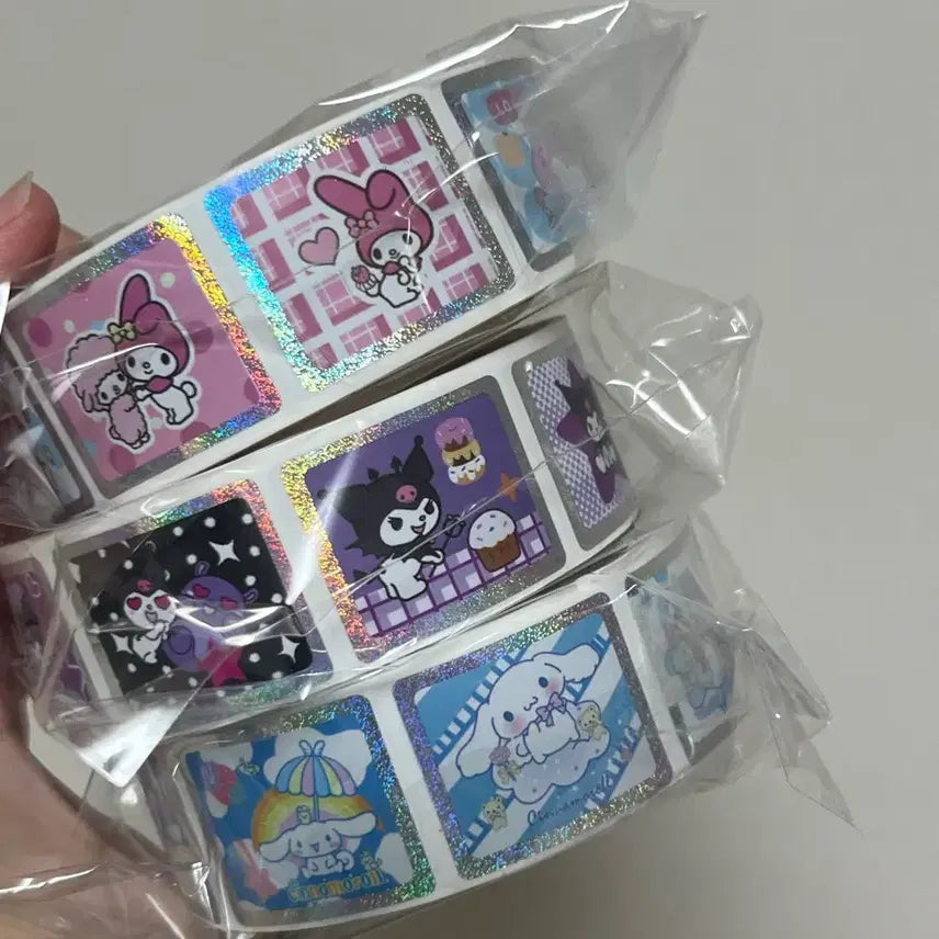 [BUNJANG] Sanrio Kuromi Cinnamoroll My Melody Sticker Set / 산리오 쿠로미 시나모롤 마이멜로디 스티커 세트