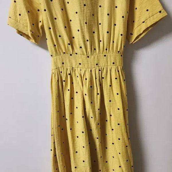 [BUNJANG] Hotping Polka Dot Yellow Dress / 핫핑 도트 옐로우원피스