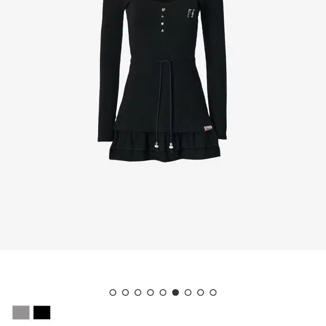 [BUNJANG] Bubble Newalrin Emblem Mini Dress / Bubble Newalrin emblem Mini Dress