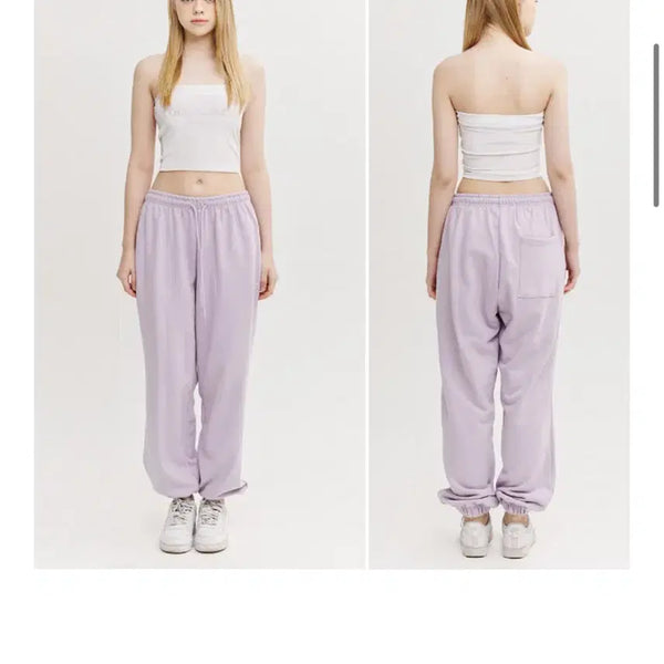[BUNJANG] Rocake Twinkle Logo Jogger Pants Purple / 한지현착용)락케이크 트윙클 로고 조거팬츠 연보라(8월까지만판매
