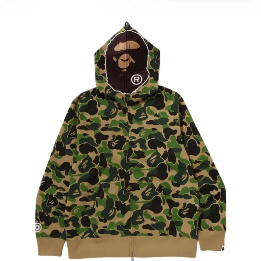 [BUNJANG] BAPE ABC Camo Second Ape Full Zip Hoodie / 베이프 abc카모 세컨드 에이프 풀 집 후디