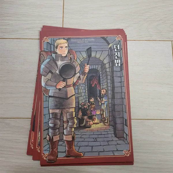 [BUNJANG] Dungeon Meshi (Dungeon Food) Paper Special Edition First Press Bonus Postcard Set (14 pcs) / 쿠이료코 던전밥 지류 초판한정특전 엽서 14장 일괄 라이오스 마르실 파린