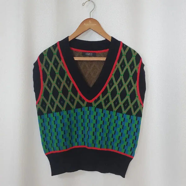 [BUNJANG] Egoist Knit Vest / 에고이스트 니트조끼 free
