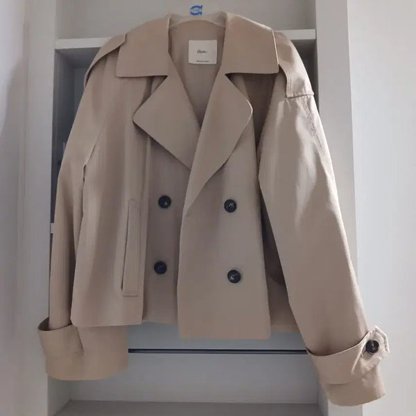 [BUNJANG] Roem Cropped Jacket Beige / 로엠 크롭 자켓