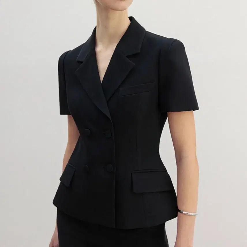 [BUNJANG] BAU Bride & You Double Button Jacket Black / (새상품) BAU 브라이드앤유 더블 버튼 재킷 블랙