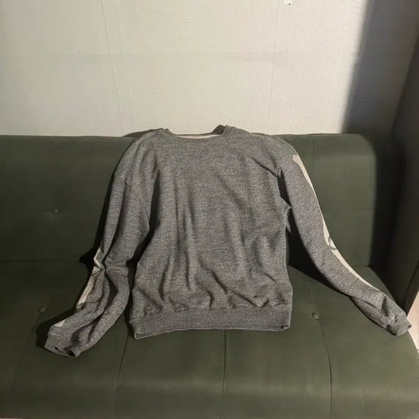 [BUNJANG] Kapital Fleece Big Crewneck Sweat Header Charcoal / 캐피탈 플리스 빅 크루넥 스웻 헤더 차콜 5사이드