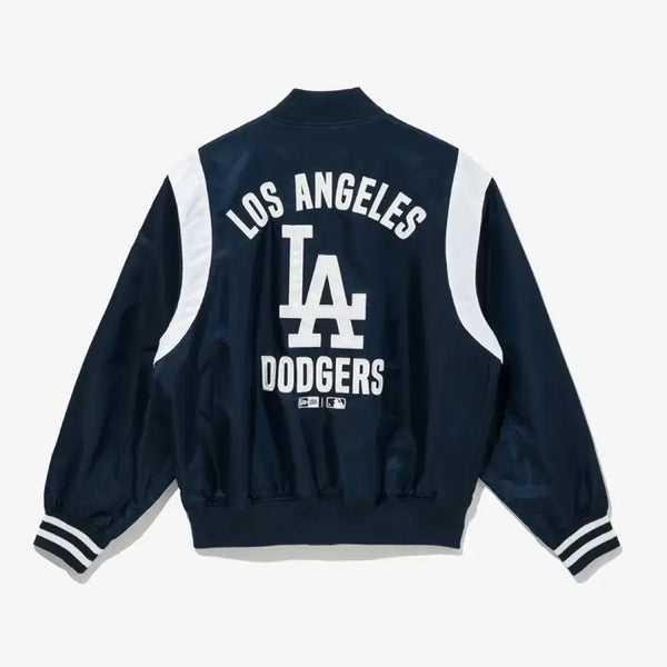 [BUNJANG] New Era LA Dodgers MLB Stadium Jacket - Navy, Size L / (새제품) 뉴에라 LA 다저스 MLB 스타디움 재킷 L 라지