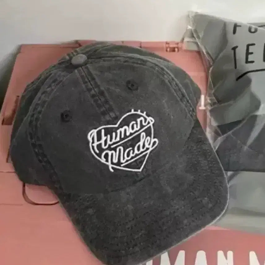 [BUNJANG] Human Made Grey Ball Cap Hat / 휴먼메이드 모자 그레이 볼캡 모자