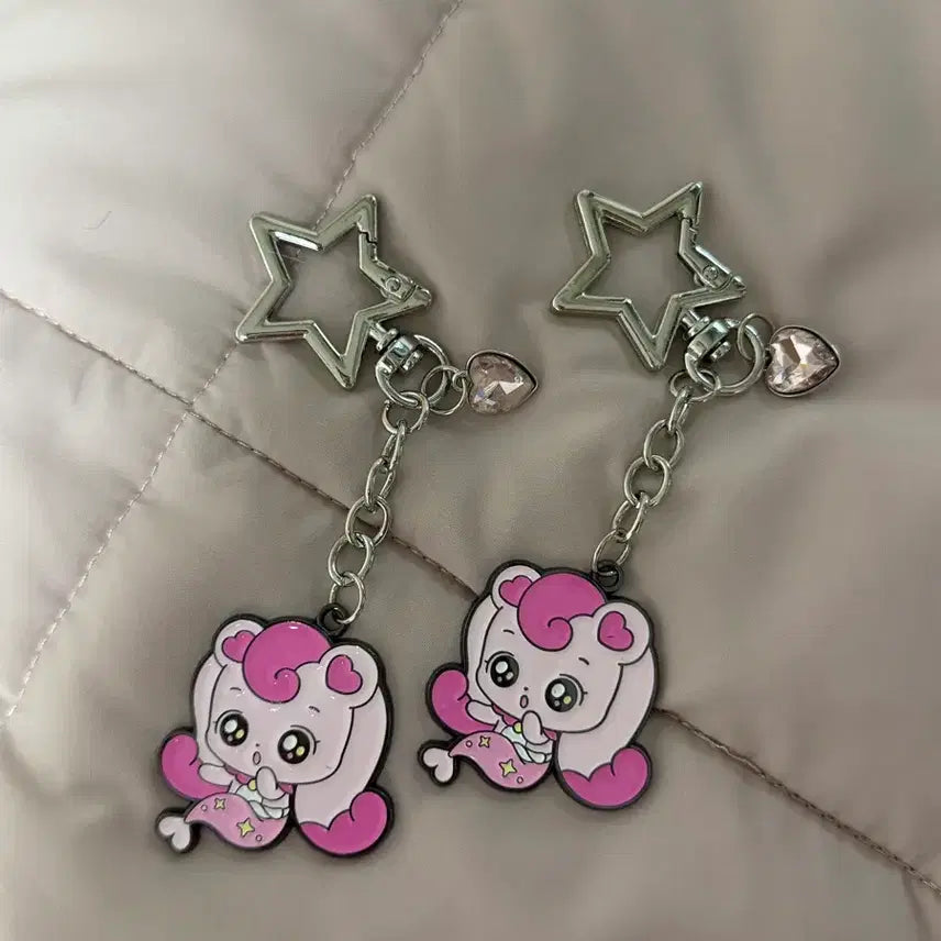 [BUNJANG] Hatchu-ping Metal Keyring (Unsealed) / [개봉만] 사랑의 하츄핑 메탈 키링