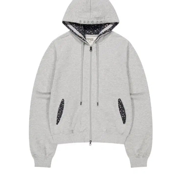 [BUNJANG] Koios Flower Point Zip-Up Hoodie Melange Grey Size 2 / 코이세이오 flower point zip-up hoodie / melange grey / 2사이즈