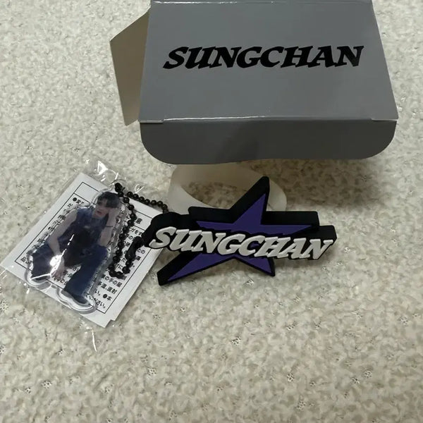 [BUNJANG] RIIZE Sungchan Lightstick Ring Accessory + Gacha Keyring Bundle Set / 라이즈 성찬 응원봉 링 악세사리 + 가챠 키링 팬라이트 일본 MD 일괄 양도