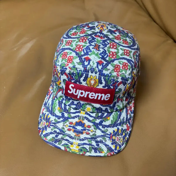 [BUNJANG] Supreme 23SS Tapestry Camp Cap / 슈프림 캠프캡 모자 박스로고 테피스트리 23SS
