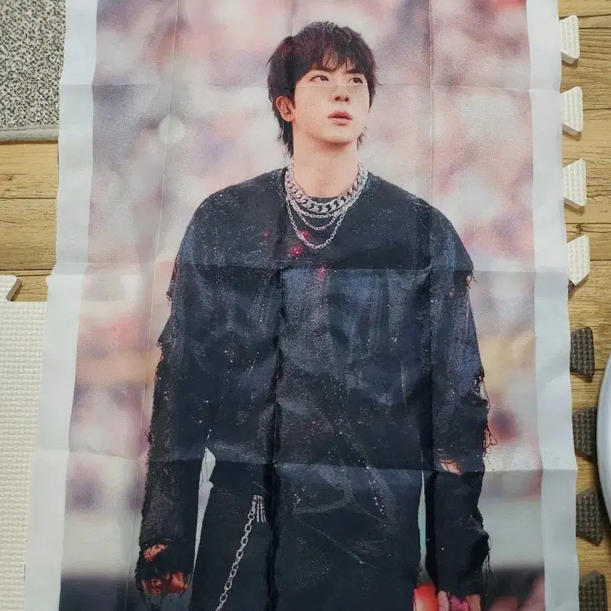 [BUNJANG] BTS Jin 4-Hole Banner / 방탄소년단 BTS 진 4공배너(새상품~1장)