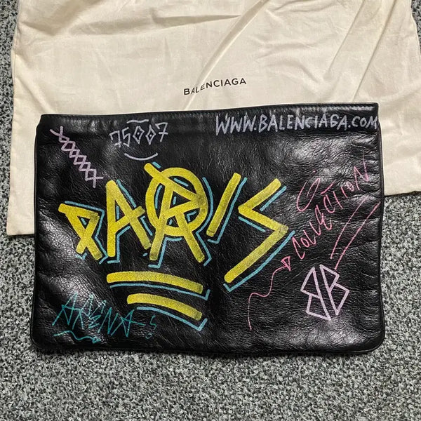 [BUNJANG] Balenciaga Graffiti Clutch Bag / 발렌시아가 그래피티 클러치