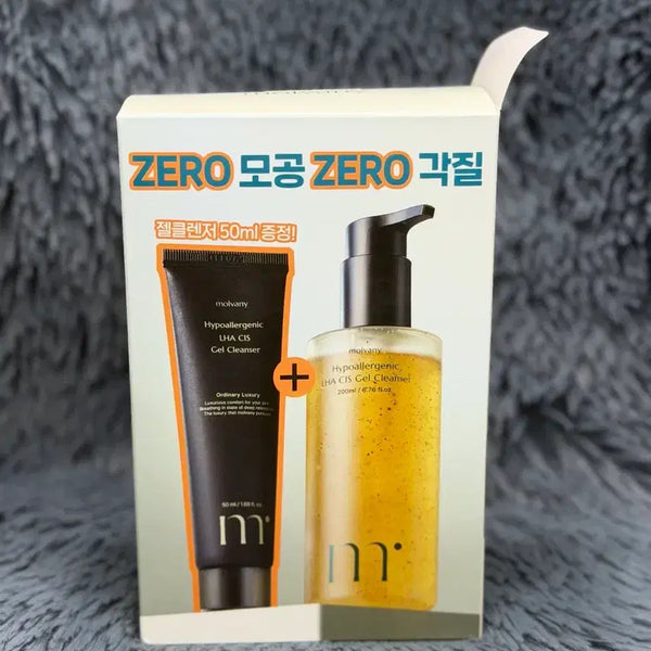 [BUNJANG] Molvani Low-Irritation LHA Yulpi Gel Cleanser 200ml+50ml / [새상품]몰바니 저자극 LHA 율피 젤 클렌저 200ml+50ml
