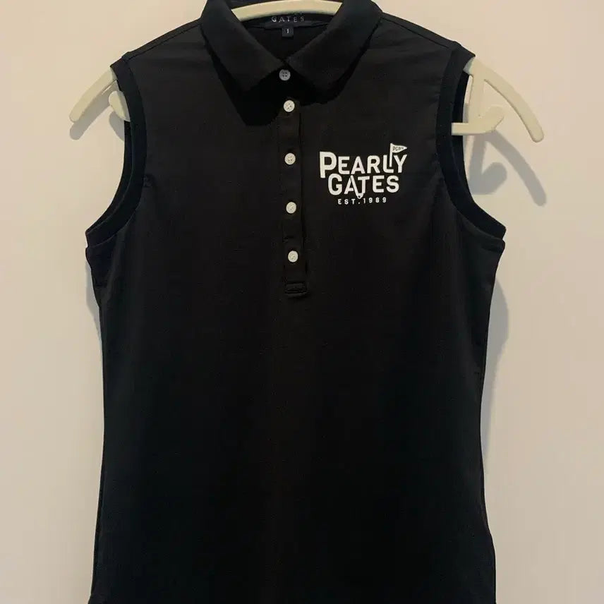 [BUNJANG] PARIS GATES Women's Sleeveless Golf Top Black Size 1 / 파리게이츠 골프 민소매 블랙 1