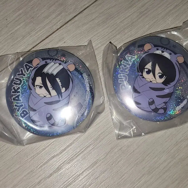[BUNJANG] Bleach Podagi Gacha Pin Buttons Byakuya + Rukia Bundle Set / 블리치 포대기 가챠 아소토 c상 핀버튼 뱌쿠야+루키아 일괄