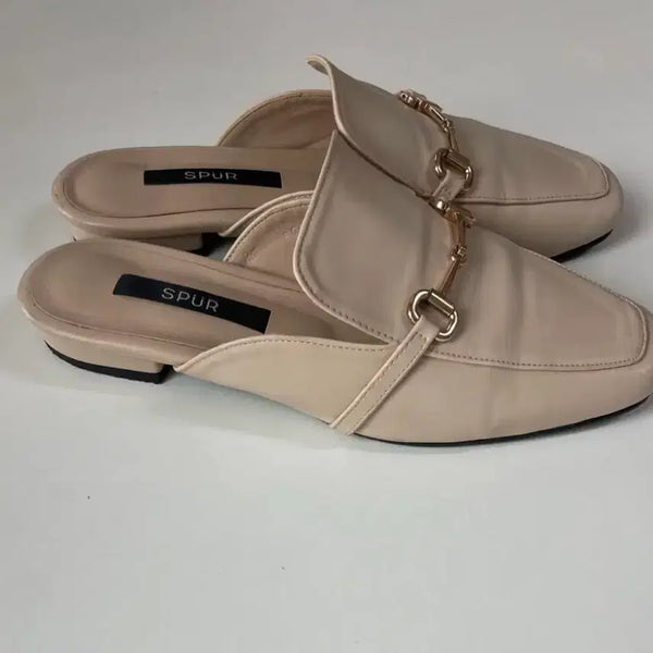 [BUNJANG] SPUR Zara Ballerina Ballet Flats Mule - Beige / [240] 스퍼 자라 발레리나 발렛슈즈 플랫240 뮬 베이지