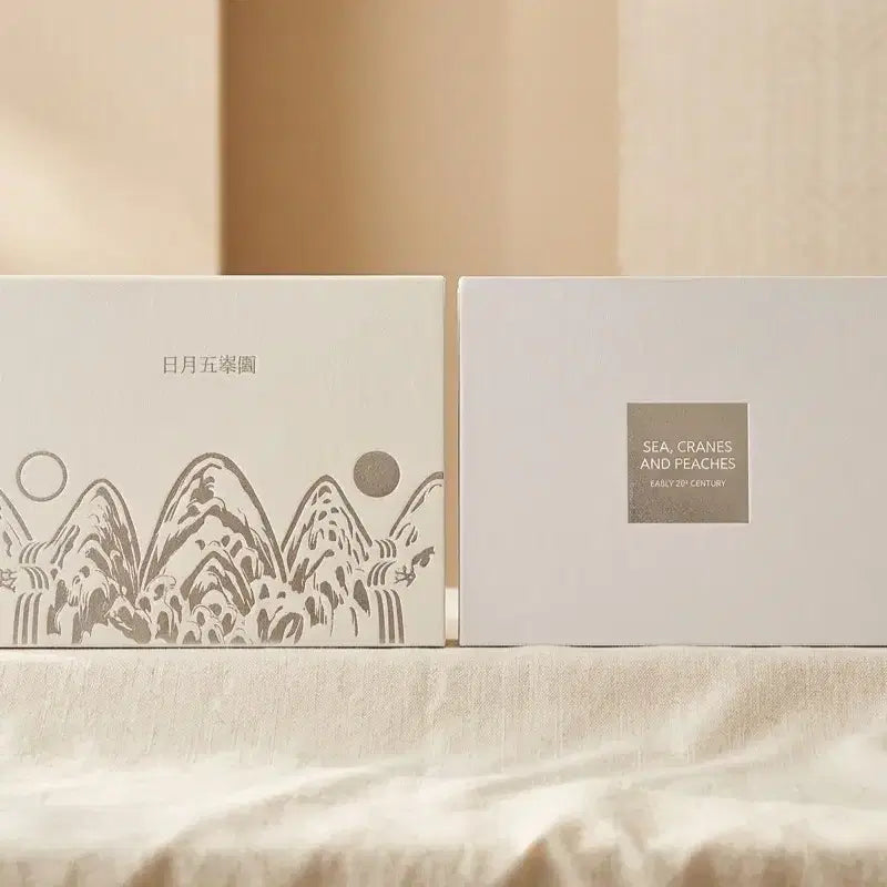 [BUNJANG] Komsco Premium Royal Series Lunar Landscape Folding Screen & Joyful Landscape Folding Screen Silver Medals (2-Coin Set) / [한국조폐공사] 일월오봉도 / 해학반도도 지폐형 은메달 2종 세트