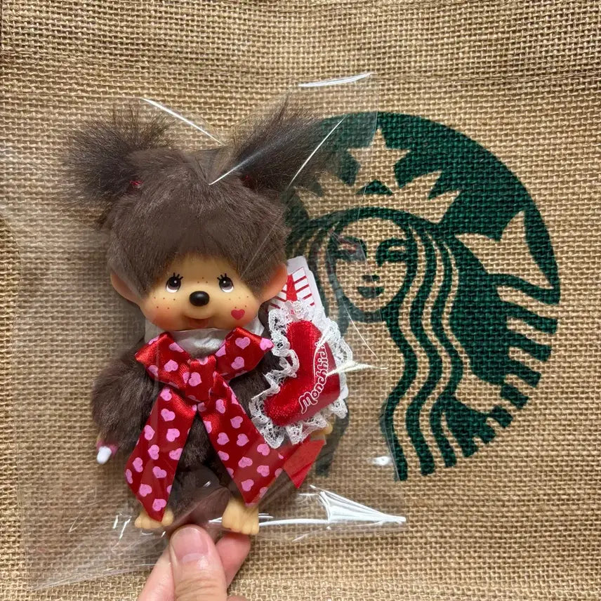[BUNJANG] Monchhichi Valentine Girl Keychain / [새상품] 발렌타인 몬치치여아 키링