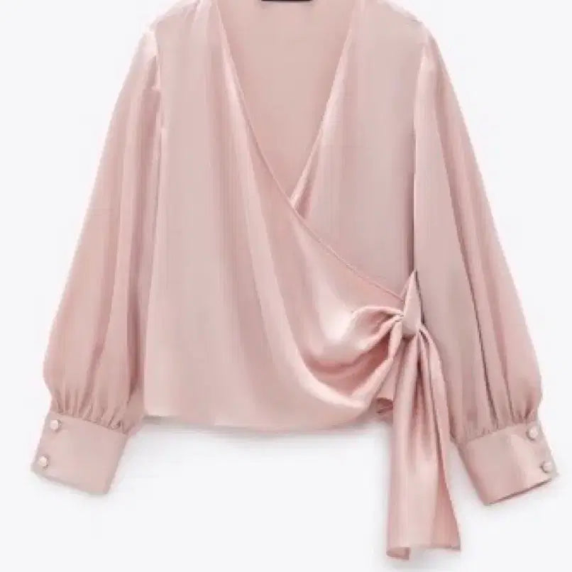 [BUNJANG] ZARA Satin Cross Top L / ZARA 새틴 크로스 탑 L